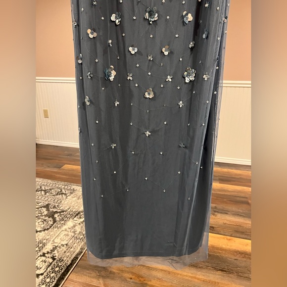 NWT Floral Sequin Gown - Picture 4 of 8